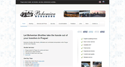 Desktop Screenshot of bohemianshuttles.cz