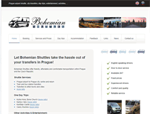 Tablet Screenshot of bohemianshuttles.cz
